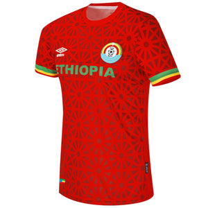 Ethiopia national team red Thid soccer jersey 2021/22 - Umbro