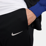 Close-up of the Nike FC Barcelona black tracksuit 2024 25 showcasing quality fabric and design details