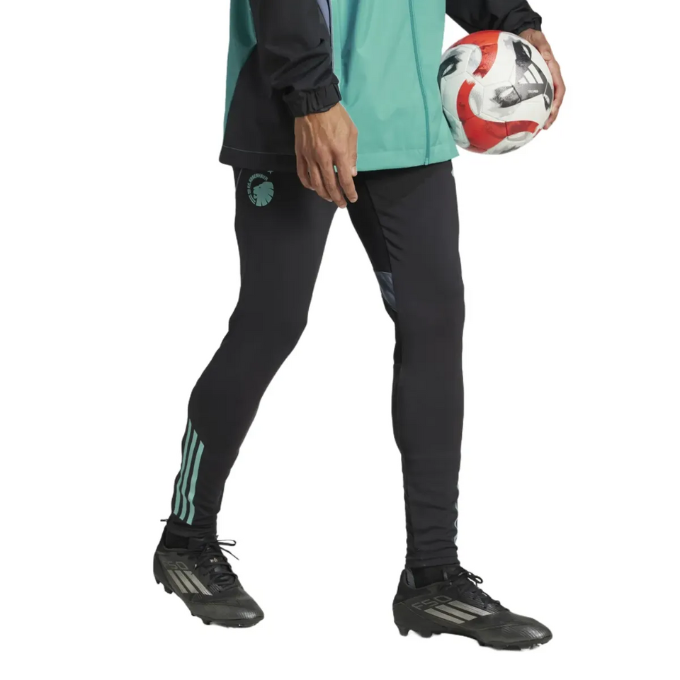 FC Copenhagen Adidas training tracksuit in teal and black, perfect for soccer practice and training sessions