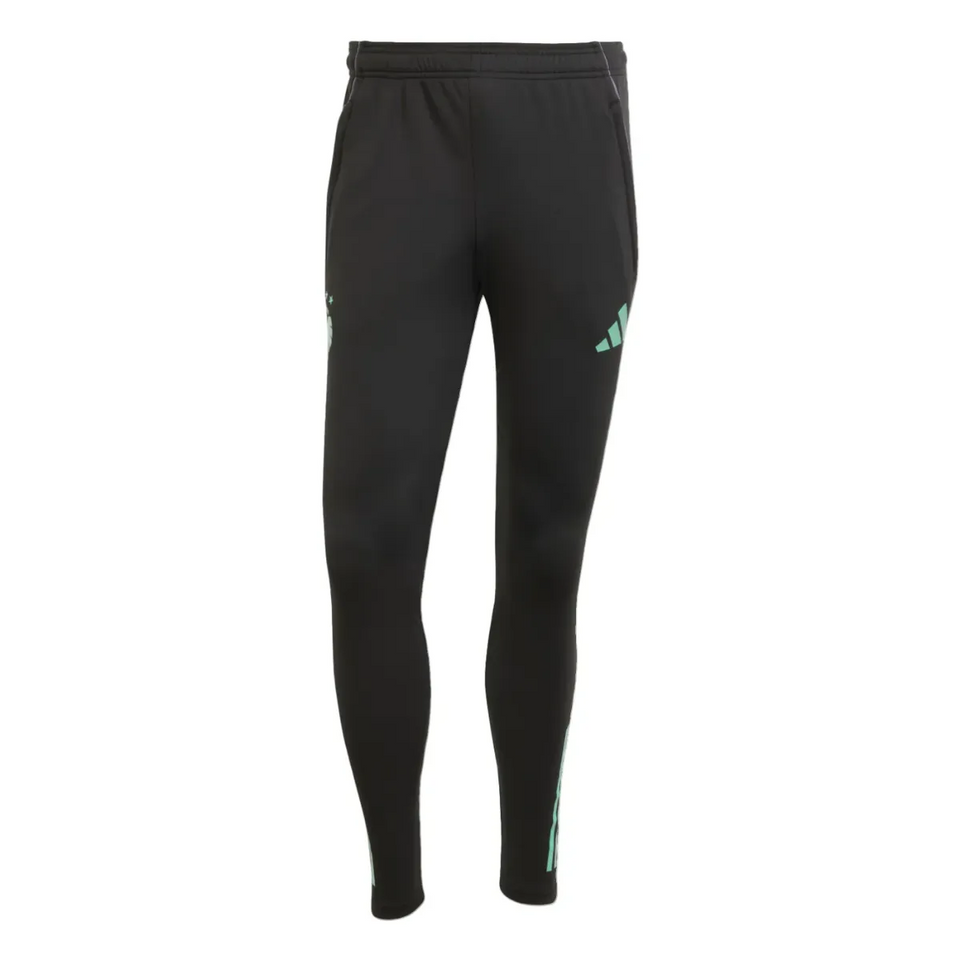 FC Copenhagen Adidas training tracksuit pants in black with stylish green accents