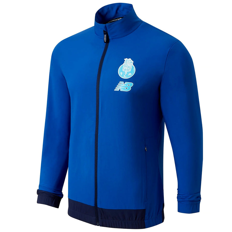 FC Porto soccer tracksuit 2023 2024 in blue with team logo and zip front for athletes