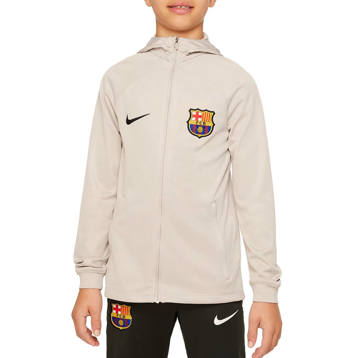Kids - FC Barcelona hooded presentation Soccer tracksuit 2023/24 - Nike ...