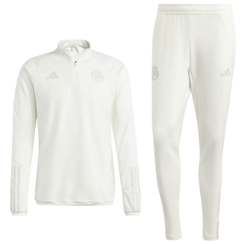 Bayern Munich white UCL training technical tracksuit 2023/24 - Adidas