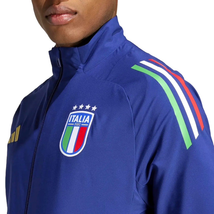 Italy training presentation Soccer tracksuit navy 2024/25 - Adidas