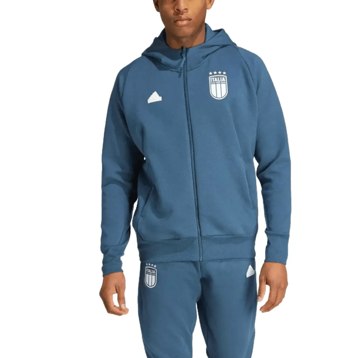 Italy Casual Travel hooded presentation tracksuit 2024/25 - Adidas