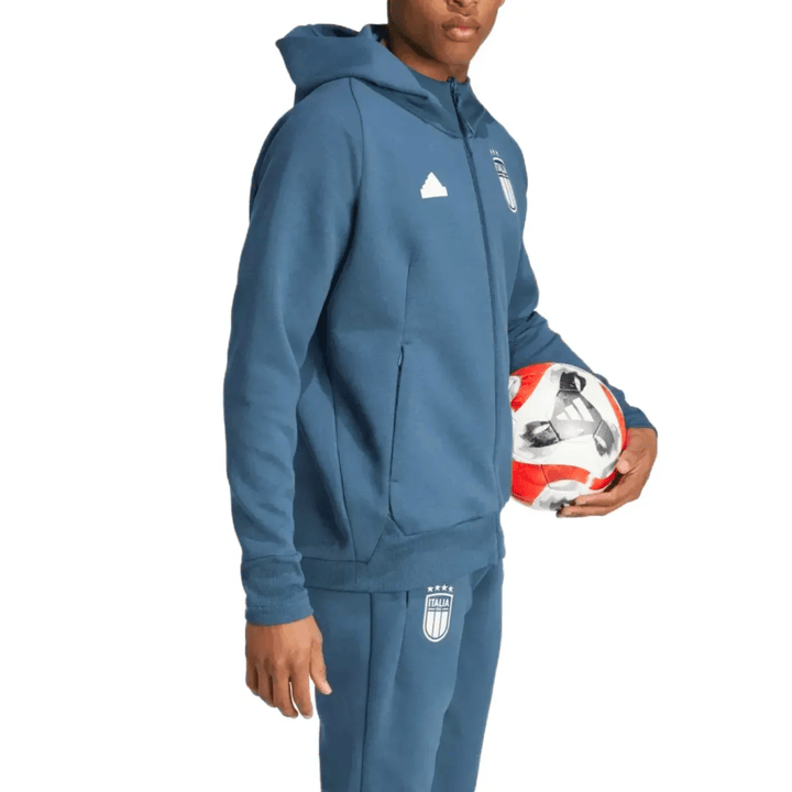 Italy Casual Travel hooded presentation tracksuit 2024/25 - Adidas