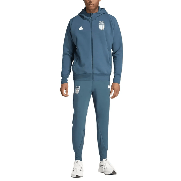 Italy Casual Travel hooded presentation tracksuit 2024/25 - Adidas