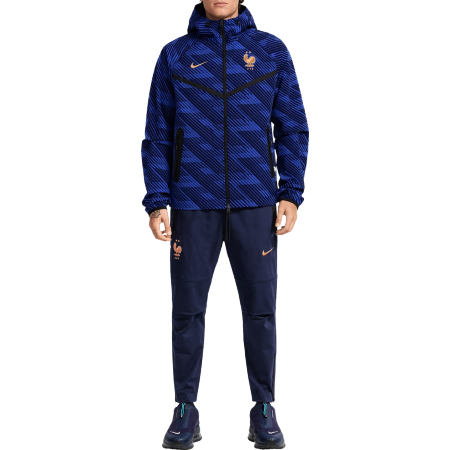 Nike France Tech Woven players soccer Tracksuit navy blue WC 2026