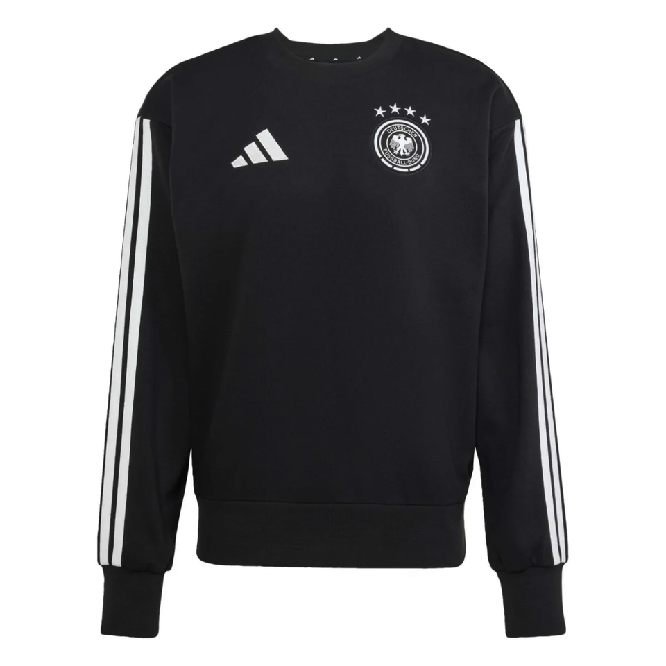 Germany Casual 3S black presentation sweat tracksuit 2026/27 - Adidas