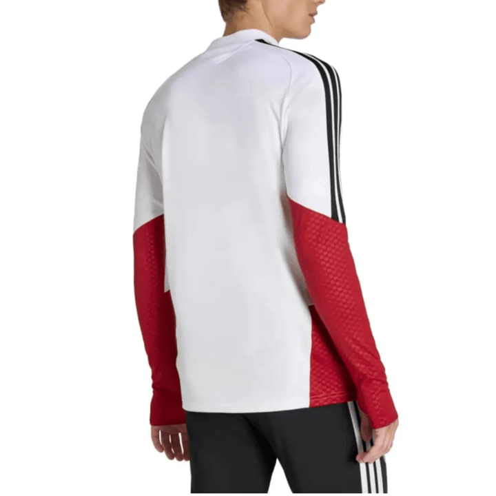 Germany training technical soccer tracksuit 2026/27 by Adidas in white and red with a modern design