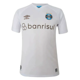 Gremio soccer jersey 2023 2024 in white with Umbro logo and sponsor branding for fans and players