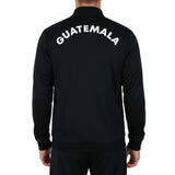 Back view of the Guatemala soccer jacket 2022 featuring bold lettering for a stylish athletic look