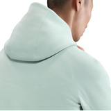 Close-up of the back of the Inter Milan tech fleece tracksuit 2025 with a cozy hood detail
