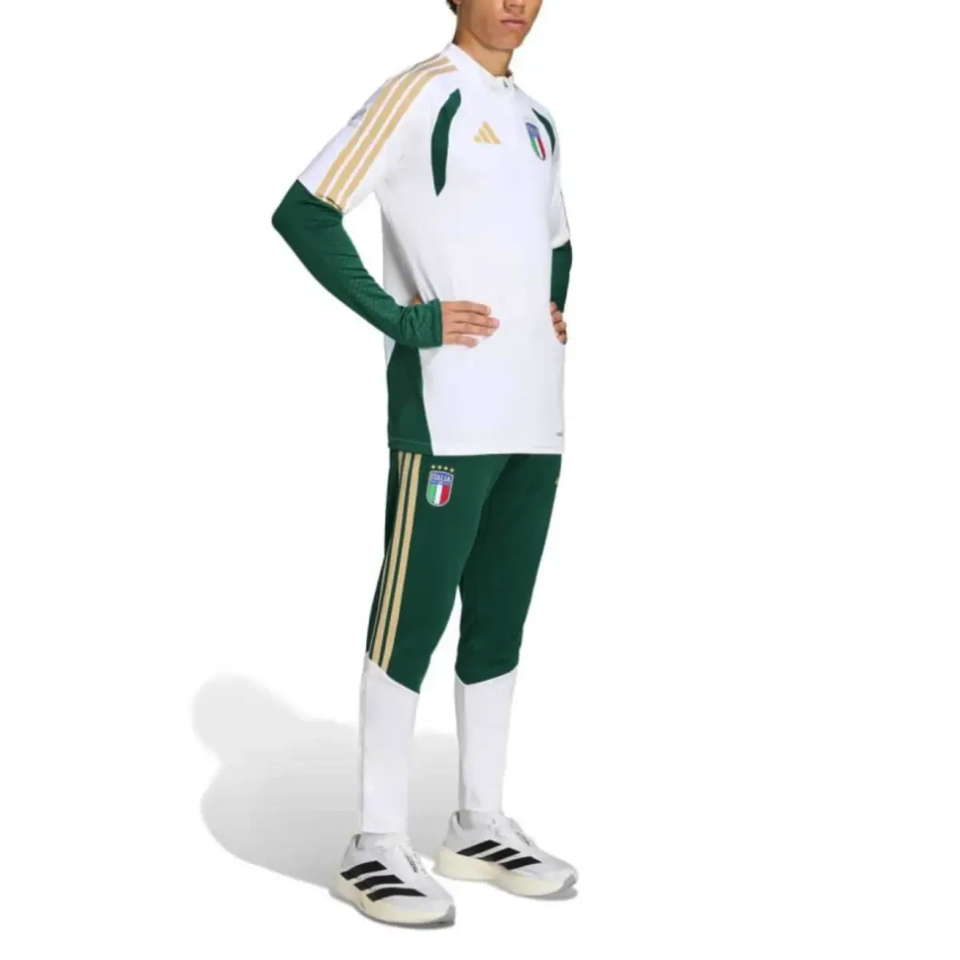 Italy training tracksuit 2026 World Cup with green and white color scheme and official emblem