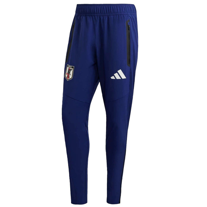 Japan Casual Travel hooded presentation soccer tracksuit set in blue by Soccer Tracksuits with Adidas branding