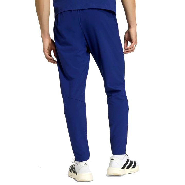 Blue Adidas x Japan 2026/27 soccer tracksuit set for adults with hooded jacket and tapered pants in a casual style