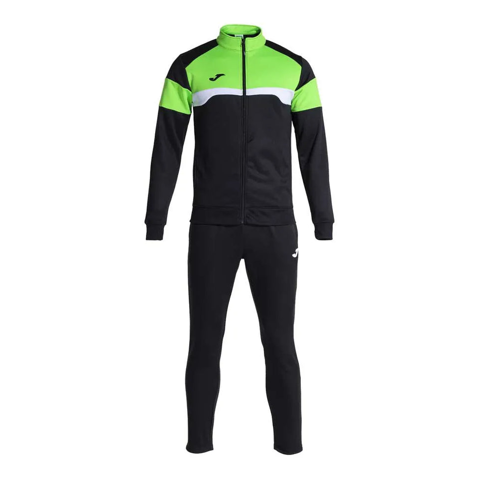 Danubio III Elite training Tracksuit European Style Slim-Fit - Black/Fluo Green - Joma
