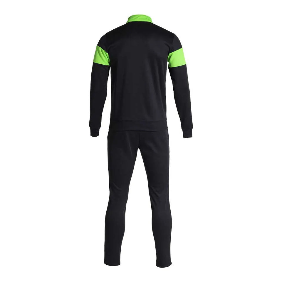 Danubio III Elite training Tracksuit European Style Slim-Fit - Black/Fluo Green - Joma