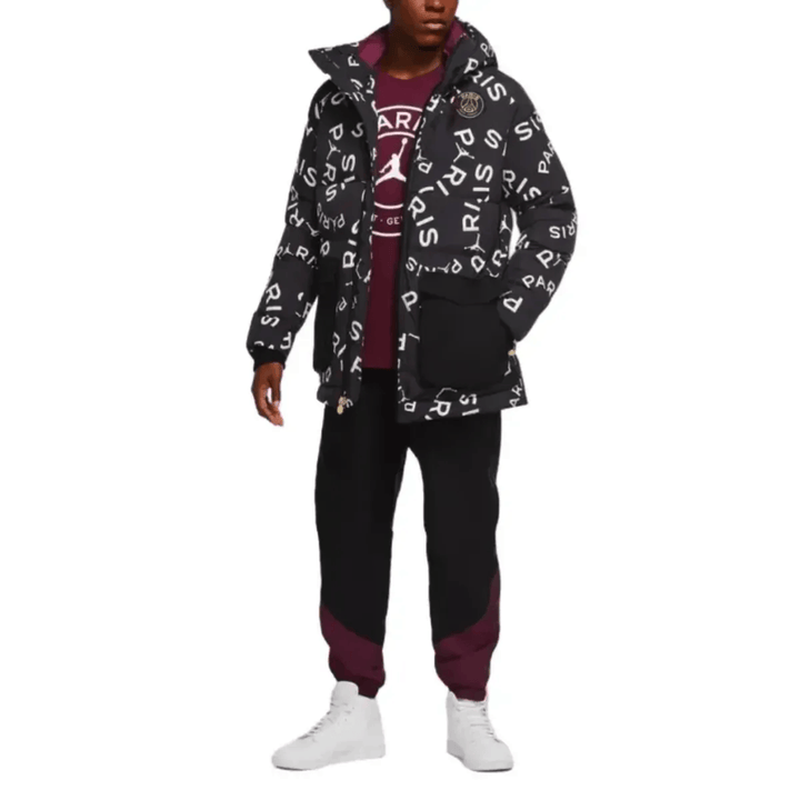 Jordan x PSG black Parka down padded jacket 2023 - Jordan
