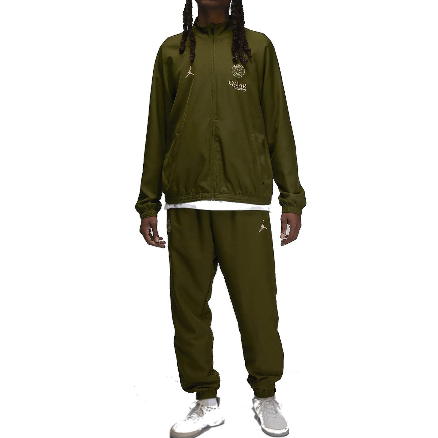 Jordan x PSG green training presentation Soccer tracksuit