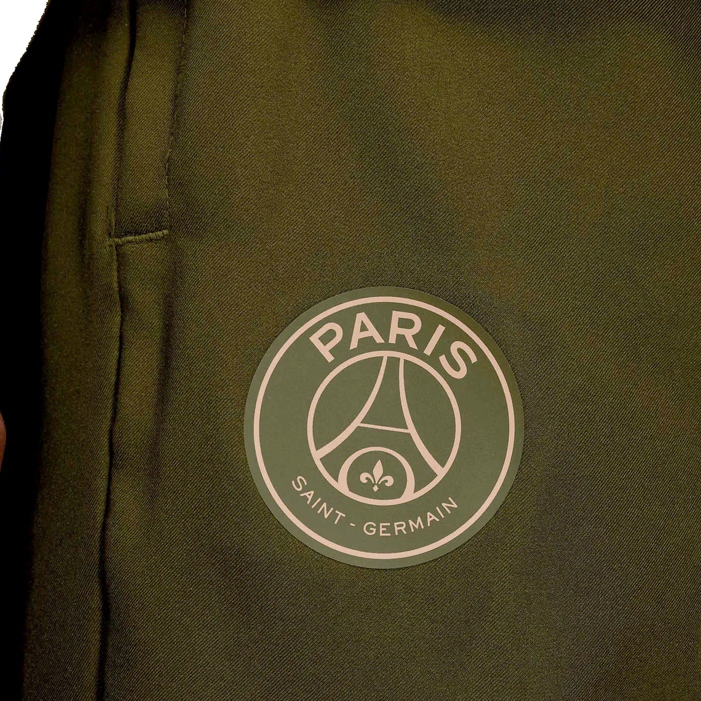 Jordan x PSG olive green presentation soccer tracksuit 2023/2024