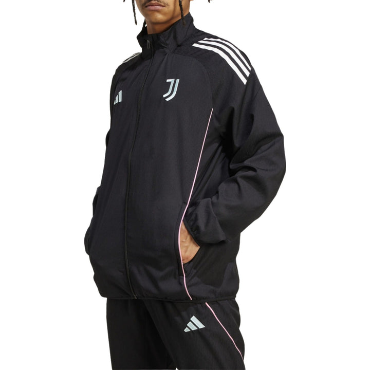 Juventus black training presentation soccer tracksuit 2025/26 - Adidas