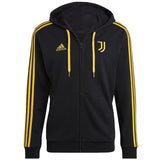Juventus Casual 3S hooded soccer tracksuit 2023/24 black - Adidas