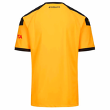 Back view of the Kaizer Chiefs home jersey 2024 in vibrant yellow with black accents