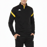 Dalcito premium Tracksuit Italian Slim-Fit Training/Casual Set - Black/Yellow - Kappa