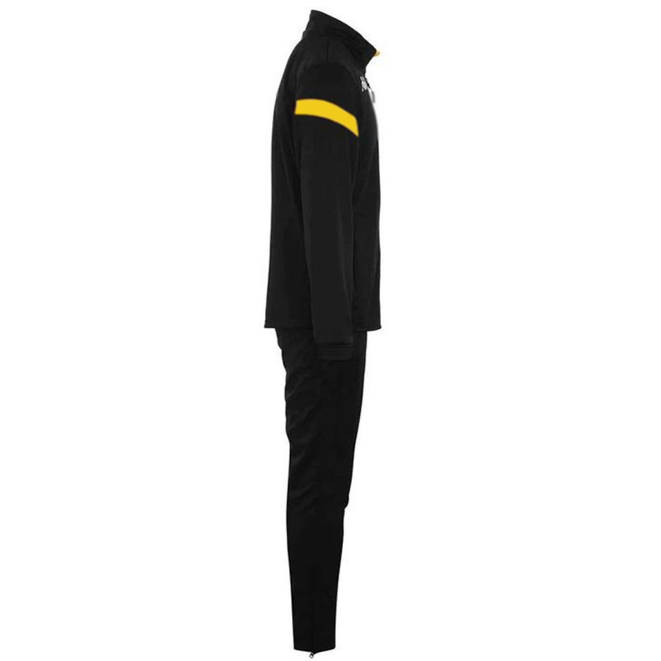 Dalcito premium Tracksuit Italian Slim-Fit Training/Casual Set - Black/Yellow - Kappa