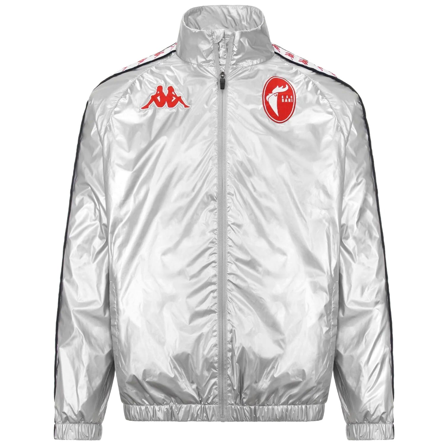 SSC Bari pre-match presentation Soccer jacket 2023/24 silver