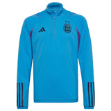 Kids Argentina soccer tracksuit 2022 in blue by Adidas with AFA logo and stylish design