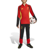 Kids Belgium training tracksuit 2026 in red and black with comfortable fit for young soccer players