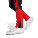 Kids Belgium training tracksuit 2026 with red and black design, featuring zippered pant cuffs for comfort