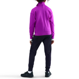 Kids FC Barcelona tracksuit 2025 26 in vibrant purple and black, perfect for young fans