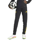 Kids Manchester United UCL training tracksuit 2025 featuring black pants and long-sleeve top