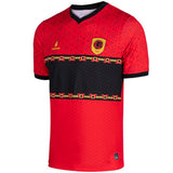 Lacatoni Angola soccer jersey 2026 with vibrant red and black design for fans and players