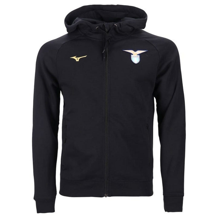 SS Lazio hooded casual presentation tracksuit 2023/24 black - Mizuno