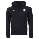 Lazio hooded presentation tracksuit Mizuno in black with logo for soccer fans