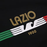 Lazio Mizuno cotton tracksuit black featuring the iconic Lazio logo and colors