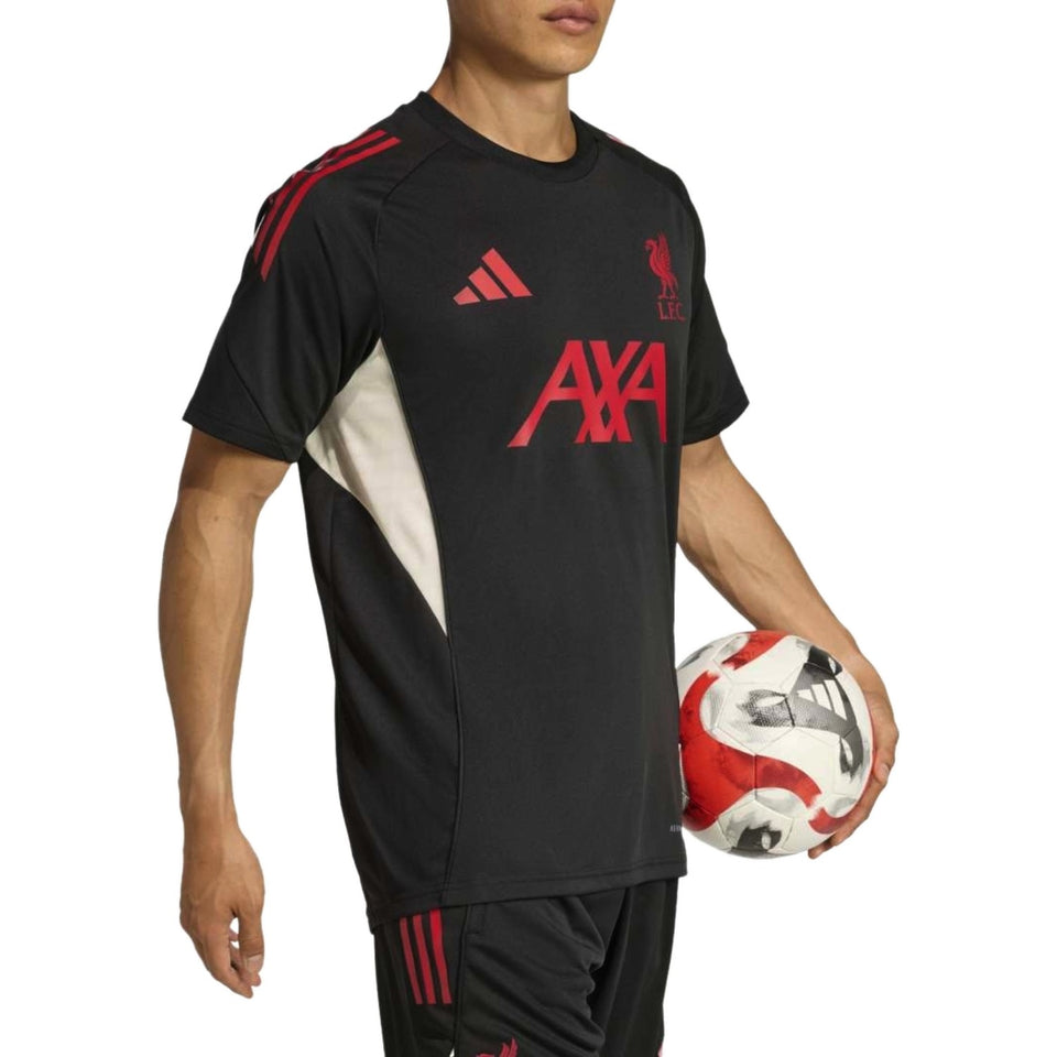 Liverpool FC black training short-sleeves Soccer set 2025/26 - Adidas