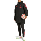 Liverpool FC black training bench parka jacket 2025/26 - Adidas