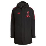 Liverpool FC black training bench parka jacket 2025/26 - Adidas