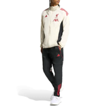 Liverpool FC Adidas tracksuit 2025 26 in cream and black, featuring team logo and stylish design