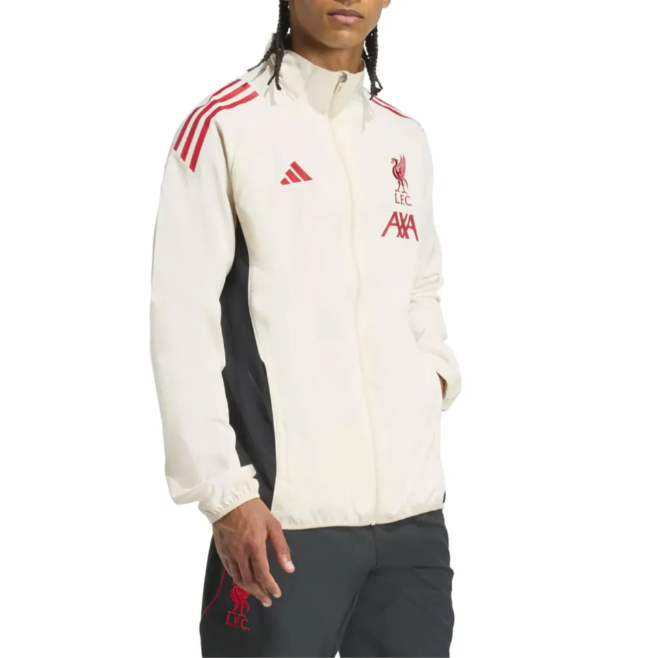 Stylish Liverpool FC Adidas tracksuit 2025 26 with breathable fabric on SoccerTracksuits.com