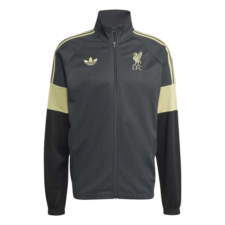 Liverpool FC Originals casual presentation tracksuit 2026 grey/gold - Adidas