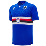 UC Sampdoria home jersey 2024 25 royal blue soccer shirt with white red black horizontal stripe and club crest