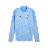 Manchester City training tracksuit 2025 26 featuring a light blue design with team logo on SoccerTracksuits.com