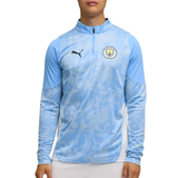Manchester City training tracksuit 2025 26 featuring a stylish blue design and Puma branding