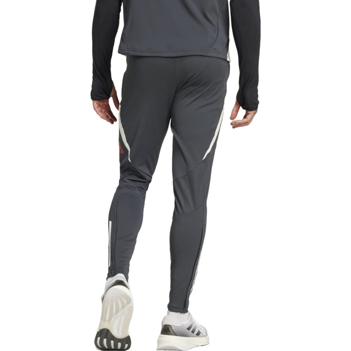 Back view of Manchester United training tracksuit 2024 25 in gray with sleek design and fitted pants